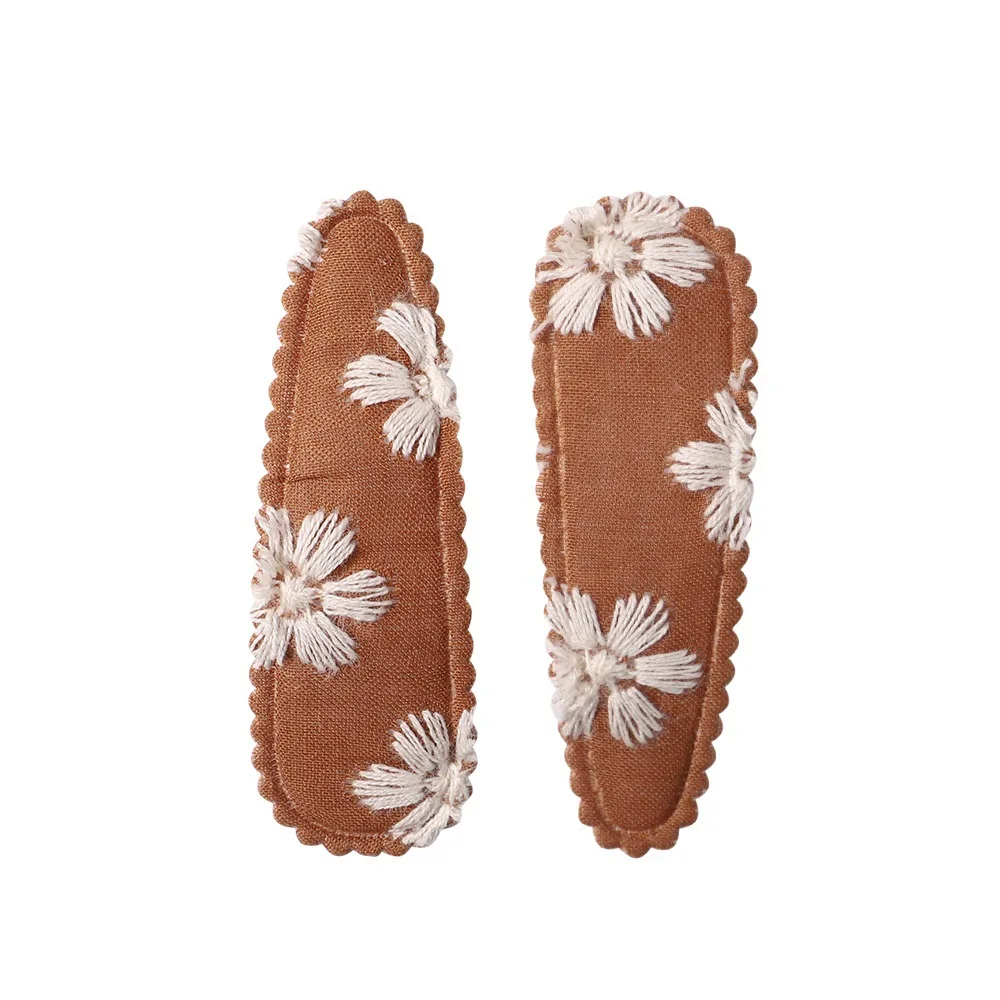 Горячая Распродажа, модные милые аксессуары для волос, кружевные заколки для волос в форме капли воды, красивые цветные заколки для волос с вышивкой для девочек