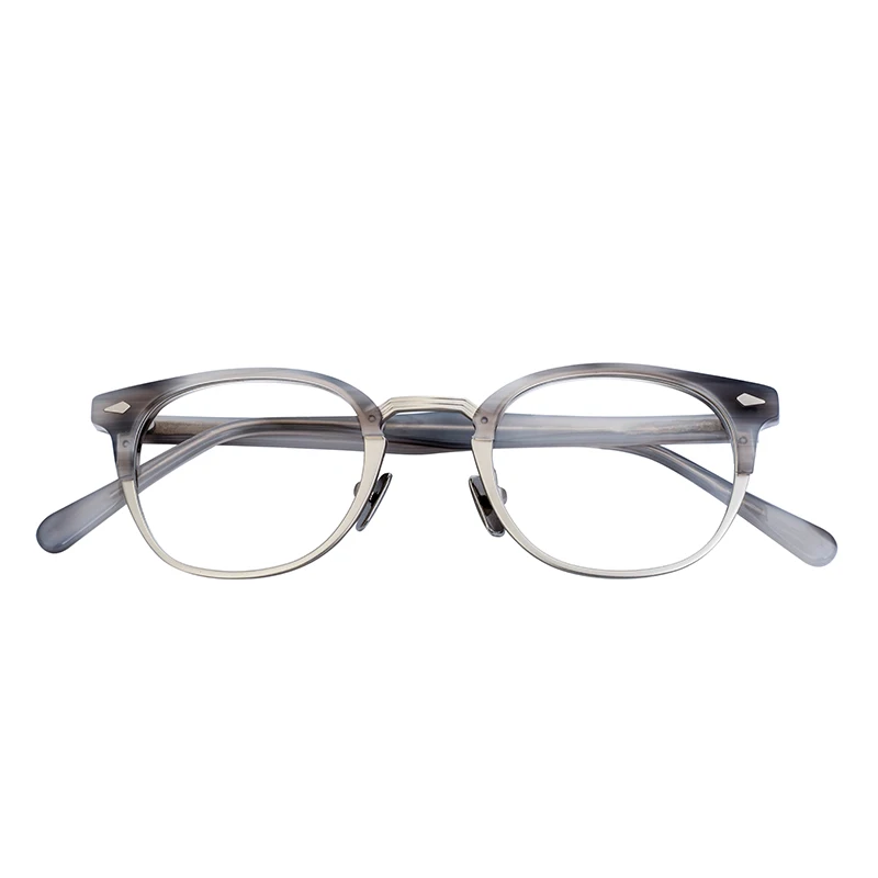 Latest Custom Popular Optical Acetate Metal Spects Eyeglasses for Men and Women