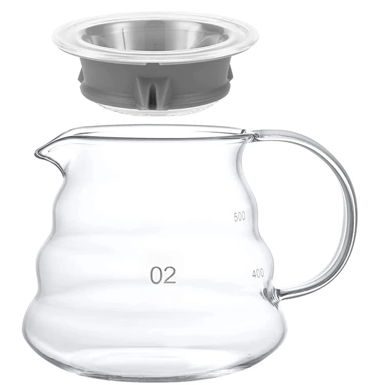 12-cup Glass Coffee Carafe - Compatible with Pour over Maker