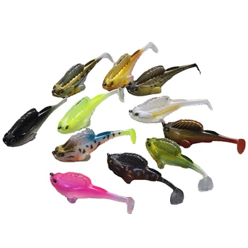 14g Soft Lure Frog Lure Fishing Pike Bass Deep Running Paddle Tail Lead Jig 7cm Swimbait Made PVC Metal Perch Snapper Marlin – Soft Lure – view 3