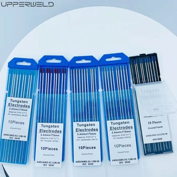MELTSTAR Électrode de Tungstène TIG 2% de Thorium WT20 Rouge (2,4mm x 175mm) - Lot de 10 Pièces - Pour Soudage TIG MELTSTAR Électrode de Tungstène TIG 2% de Thorium WT20 Rouge (2,4mm x 175mm) - Lot de 10 Pièces - Pour Soudage TIG