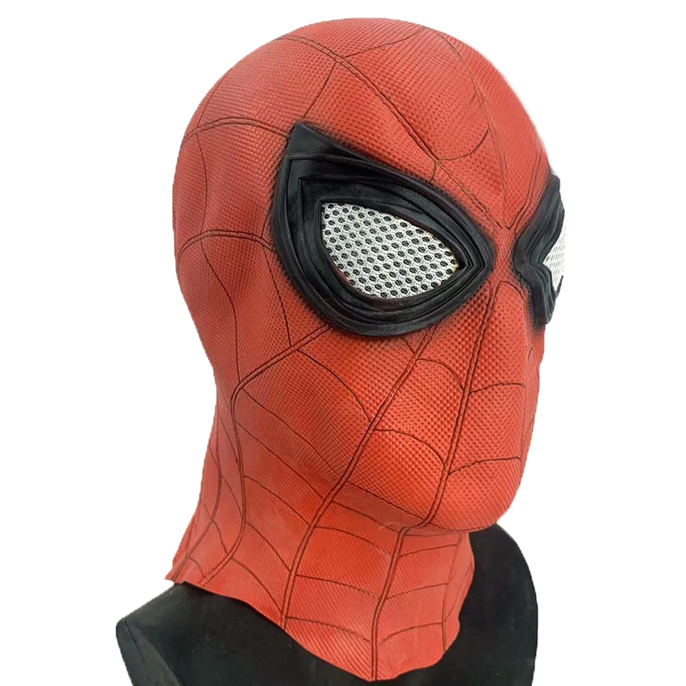 Spiderman Cosplay Mask Movie Hood Headgear Hero Latex Mask For Costume ...