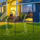 LED Kettle Solar Light Wrought Iron Watering Can Fairy String Lamp Outdoor Waterproof Solar Lawn Lamp Garden Decoration