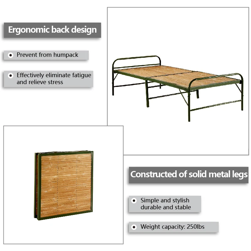 Factory Cheap Metal Single Bed Frame Sheet Wrought Iron Bed Steel