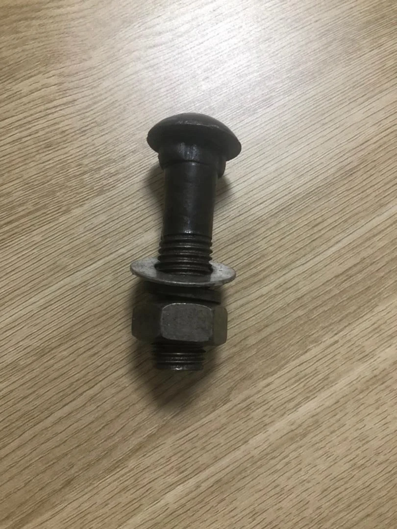 Railroad Steel Rail Fish Plate Use M20 Fish Bolt Price