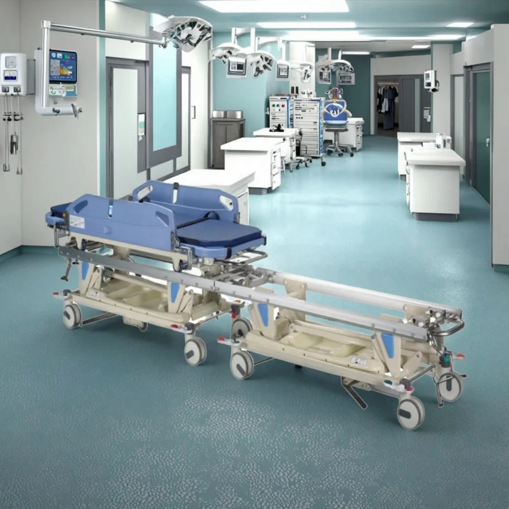 Metal Tracks Transfer Stretcher for Hospital Operating Theaters Furniture Accessory 2