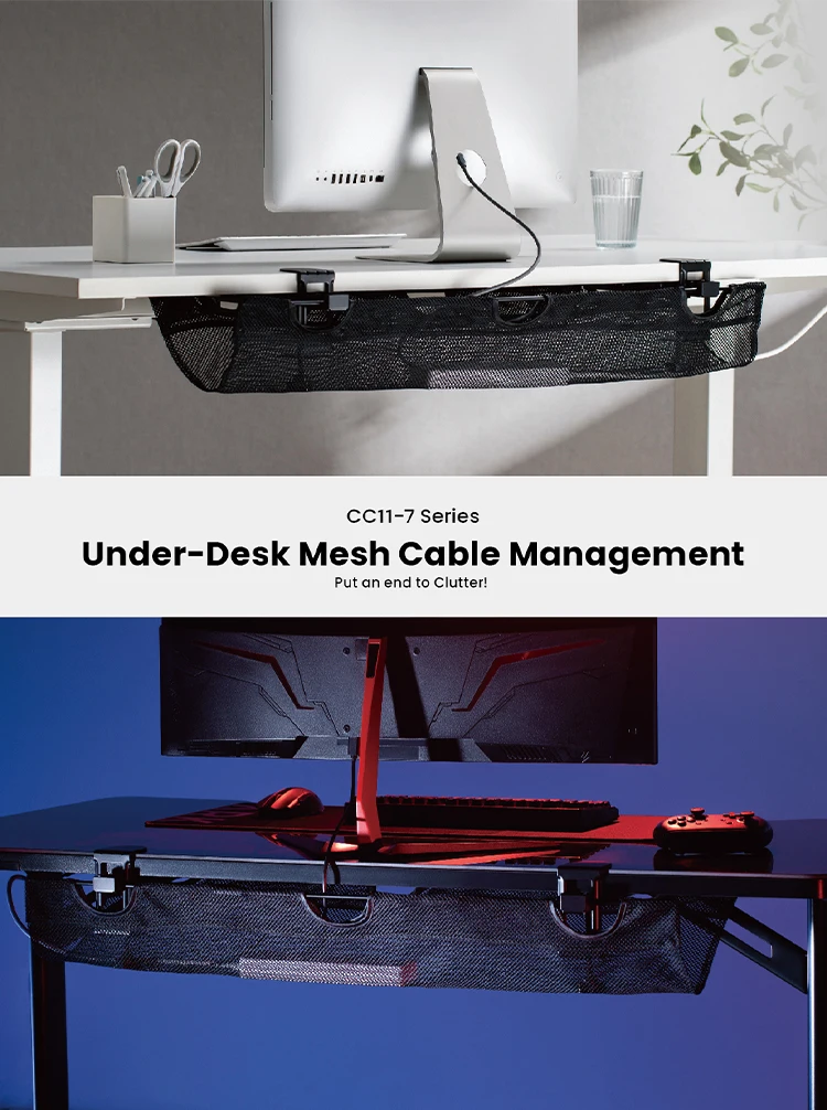 Large Under-Desk Mesh Cable Management Supplier and Manufacturer- LUMI