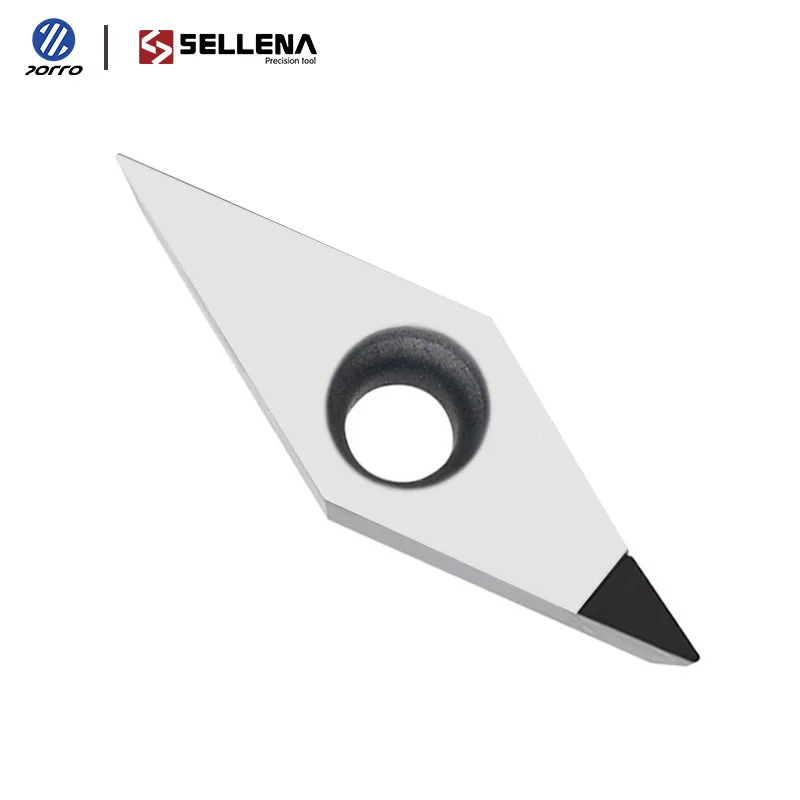 CNC Diamond PCD CBN Tipped Turning Tool VCGT Inserts VCGT110304 VCGT160404 Lathe Turning Tips OEM Customized 10pcs ZORRO/SELLENA