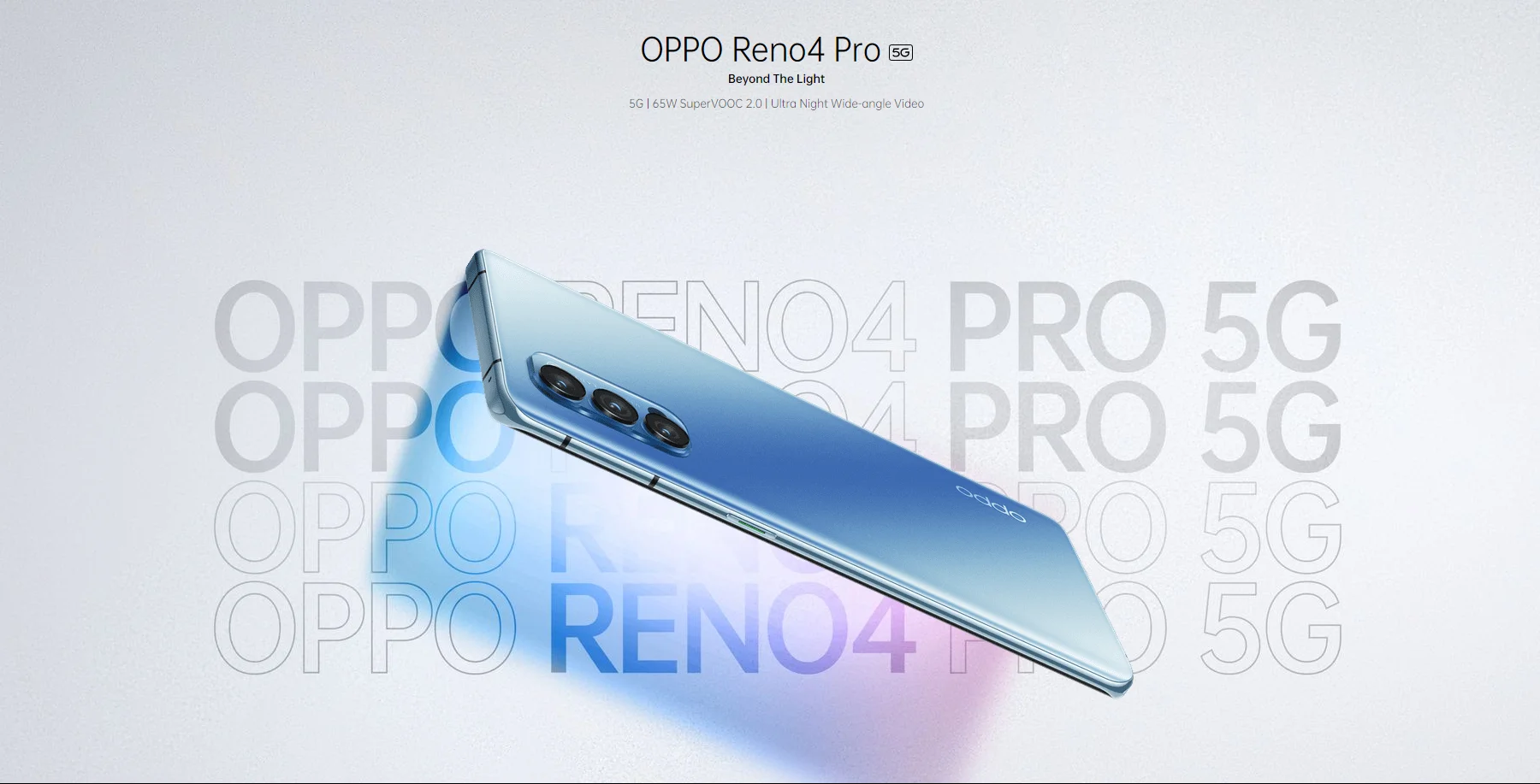 Original Official Oppo Reno 4 Pro 5G Smartphone Octa Core 6.5inch 90Hz AMOLED Sreen 4000Mah 65W SupperVOOC 48MP