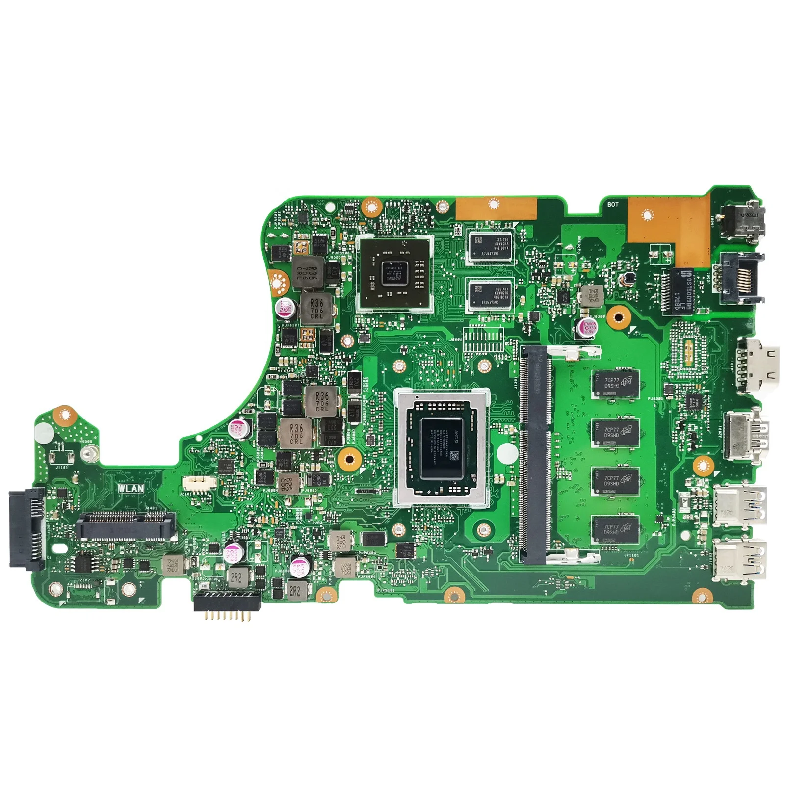 X555DG Notebook X555YA Motherboard for ASUS X555YI X555DA X555Y X555D K555D Laptop Mainboard CPU E1 E2 A4 A6 A8 A10 FX-8800P