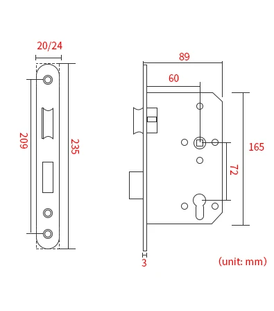 Euro Type Grade 3 En179 4 Hours Fire Rated Mortise Escape Panic ...