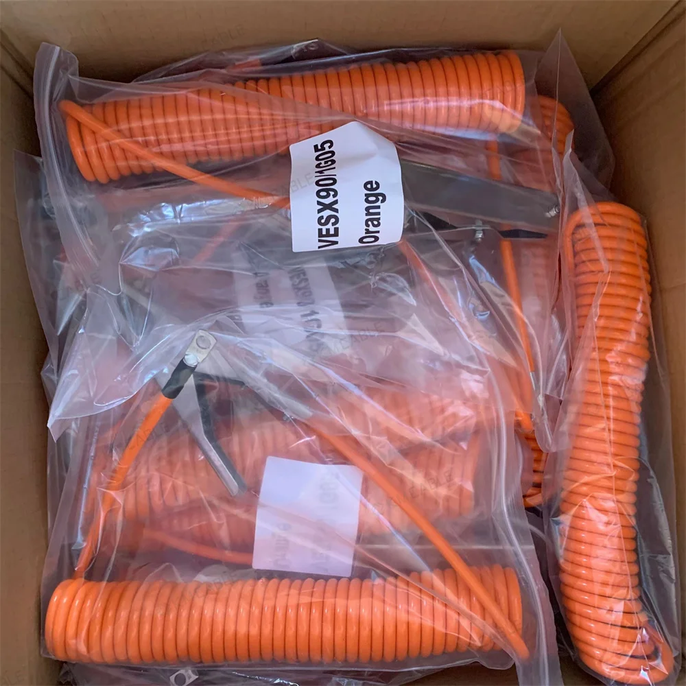 Earth Connection Clamp With Spiral Power Cable Spring Cable Electrical Wires Static Grounding Clamps