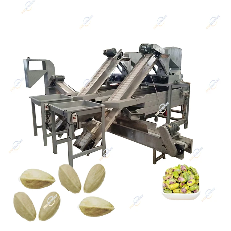 High Quality Pistachio Processing Pine Nuts Sheller Huller Cracker Breaker Pistachio Hulling Cracking Shelling Peeling Machine