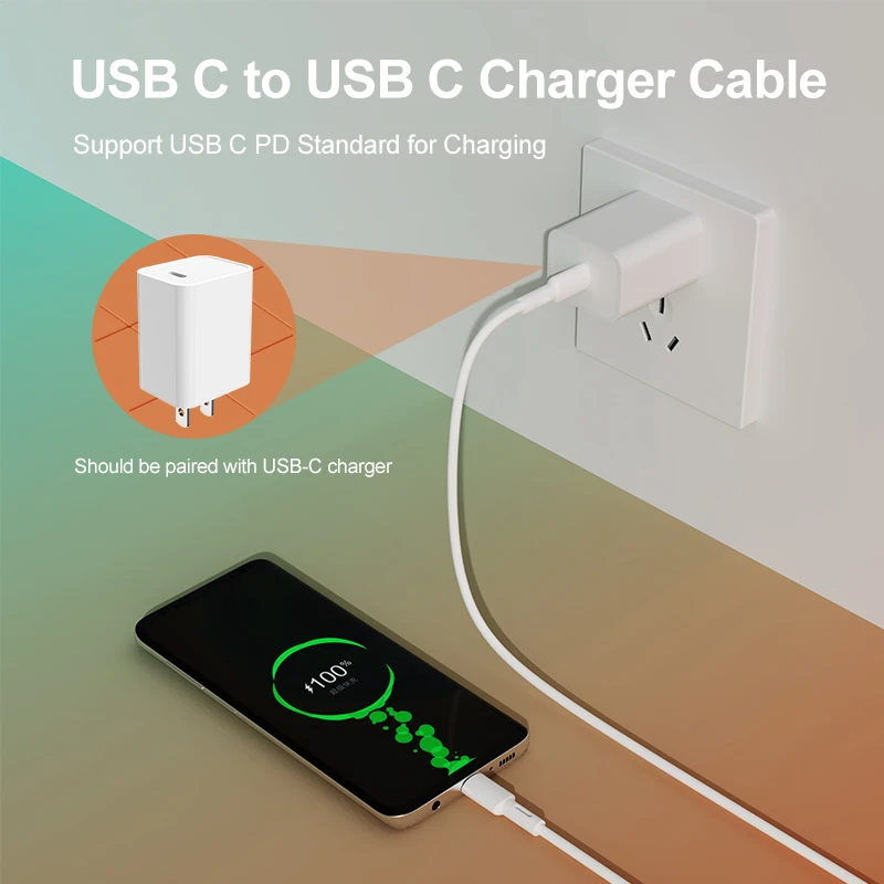 Горячая продажа PD 60W кабель для быстрой зарядки Компьютерные Кабели USB C к C Type C кабели для передачи данных для samsung
