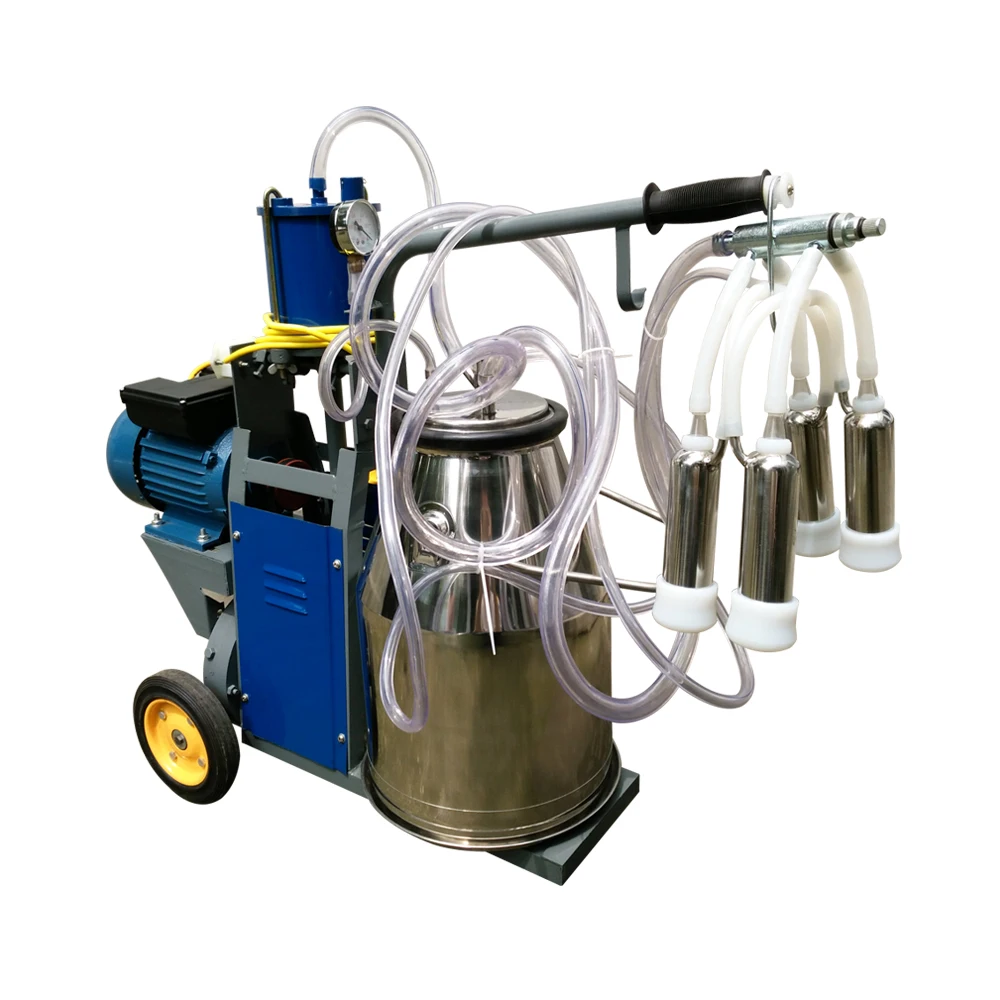 Factory Price Single Portable Battery Operated Dairy Farm Equipment Goat Cow Milking Machines