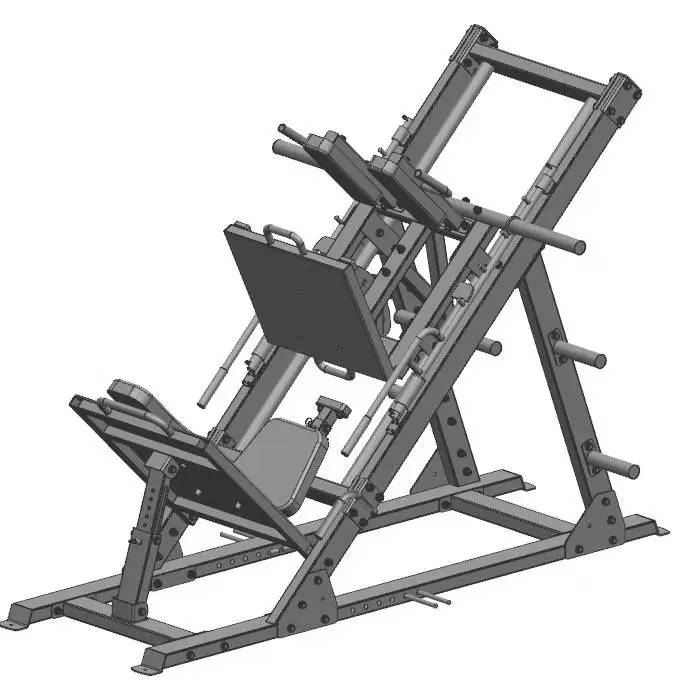 Longotech Hack Squat Strength Training Gym Equipment Calf Raise 45 ...