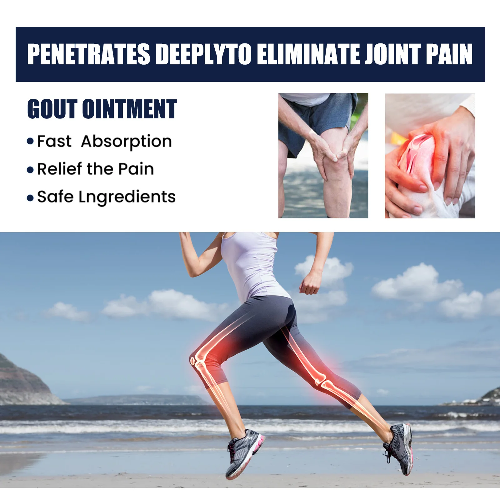OEM Knee Pain Special Cream Synovial Damage Meniscus Joint Hydrosis Old Cold Leg Pain Joint Relaxing and Stasis Removing Paste