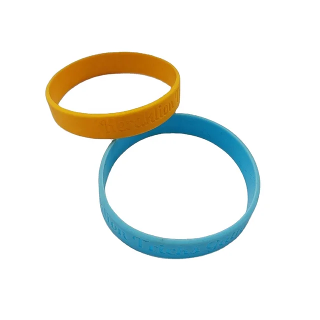 custom silicone wristband with logo for advertising rubber silicone bracelet