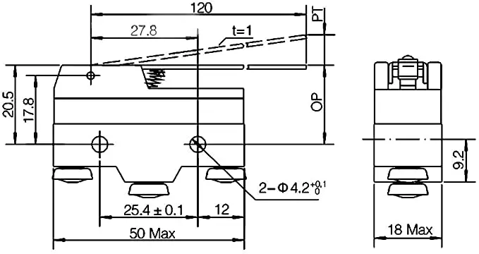 Mini Door Switch (szm-v16-fa-61 Szm-v16-fa-62 Szm-v16-fd- 30 S104 Micro ...