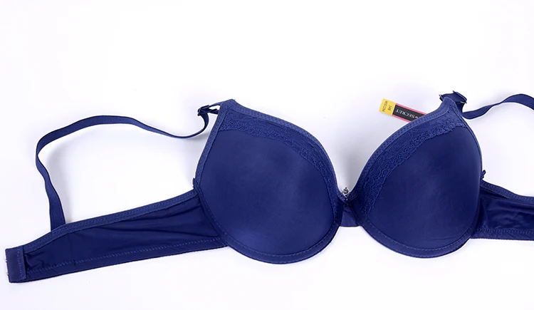 热卖莱茵石四分之三杯舒适透气可持续推式文胸