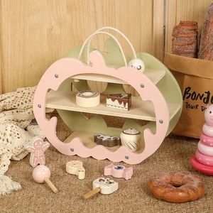 Budget-friendly Children's Halloween Pumpkin Dessert & Afternoon Tea Cake Stand Wooden Kitchen & Food Toys for Kids Boys Girls