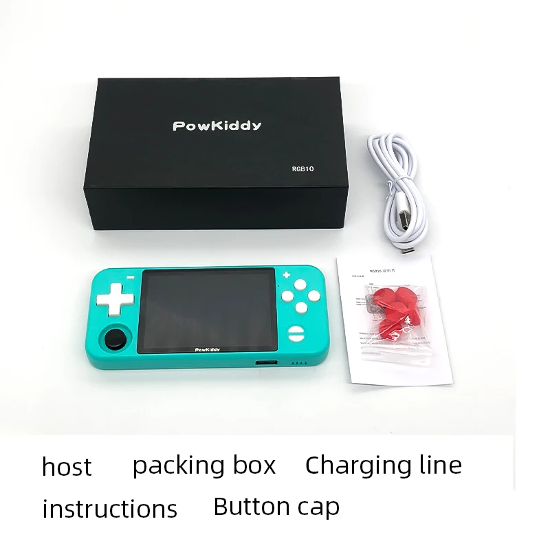 NEW POWKIDDY RGB10 Pro Retro Game Console RK3326 Quad Core Handheld Game Player 128G Universal Video 3D Game Consoles Players