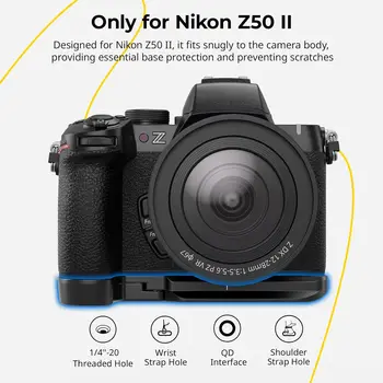 Smallrig Z50 II Base Plate for Nikon Z50 II Aluminum Alloy Bottom Mount Plate with Quick-Release Plate- 4981 detail image