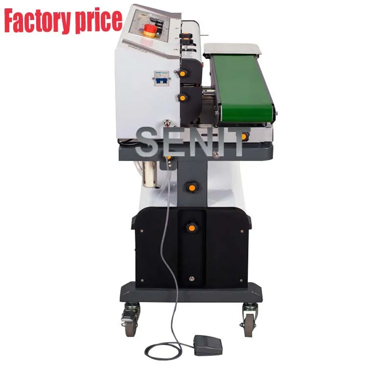 Factory Price Continuous Nitrogen Sealing Machine Gas Potato Chip Bag Sealer with Gas Flushing