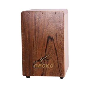 Gecko Factory Supply Drumset Musical Instruments Hot Sale Walnut Wood Maple Tapping Box Cajon Drum Box with Adjustable Snare
