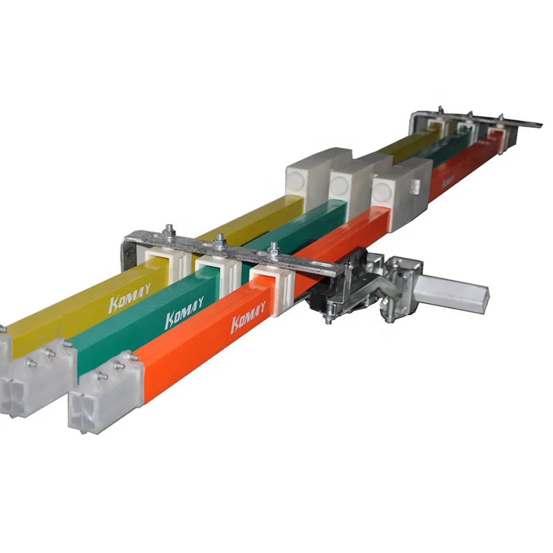 KOMAY 1500A 3000A Insulated Single Pole Aluminum Conductor Rail Bus Bar For Crane