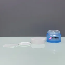 Cream Jar With Lid Custom Matte Pearl Pink Green Small Round 5g 10g 15g 20g 30g Eye Facial Cream Glass Skincare Jar 50g 60g 100g With Lid