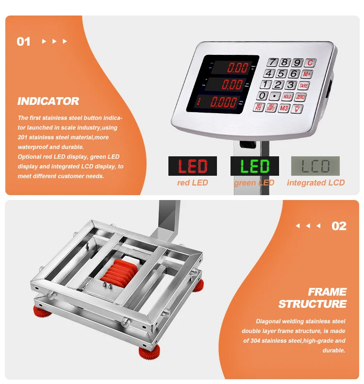 60KG Mini Platform Digital Electronic Weighing Scale