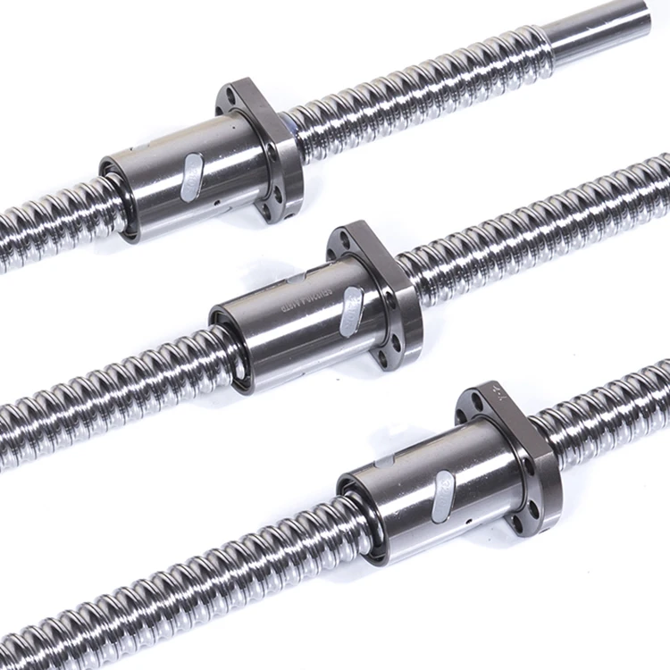 2025 Customized Product C5 Ball Screw Machined 3205 CNC Lead Screw Rotating Nut 20mm Ball Screw Set C3 1000mm