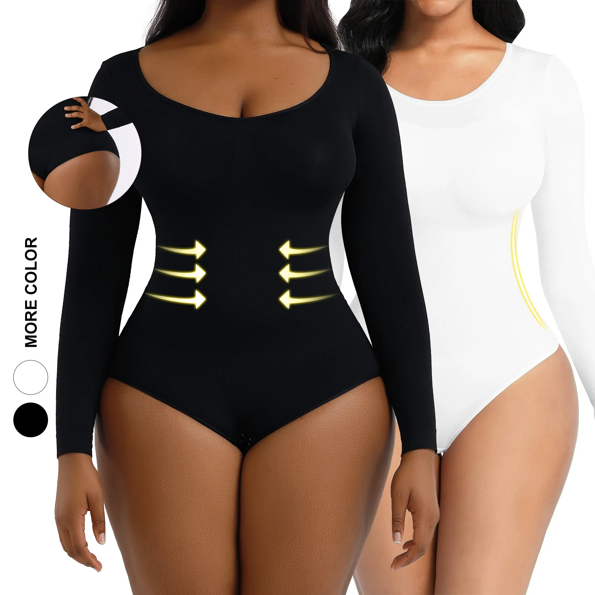 More Color Long Sleeve Bodysuit