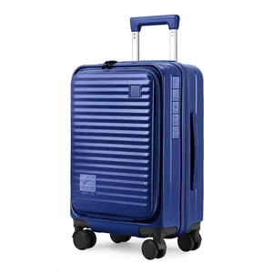 Luxury Travel Carry on Luggage Front Open