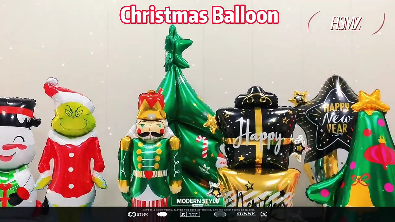 Decorations For Christmas Festival Grinch Shape Christmas Balloon 