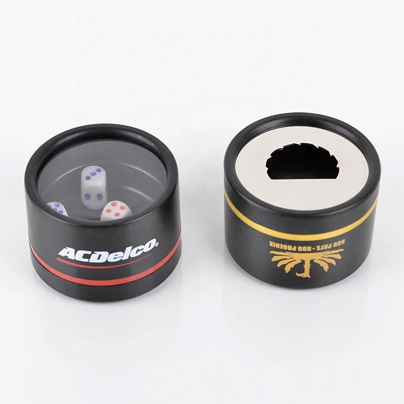 Plastic Dice Cup with Lid Custom Game KTV Cover Bar & Box 1pc/opp Bag or As Your Required