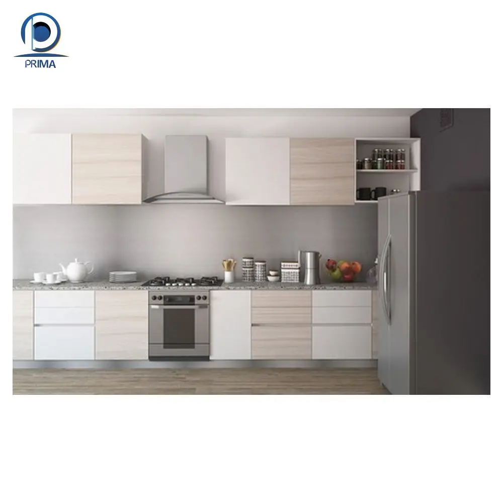 PRIMA I Shaped Modular Kitchen Designs for Modern Kitchen Cabinet