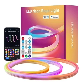 Manufacturer Wholesale Waterproof Rgb Magic Color Neon Led Lights Flexible Soft Strip for Bedroom
