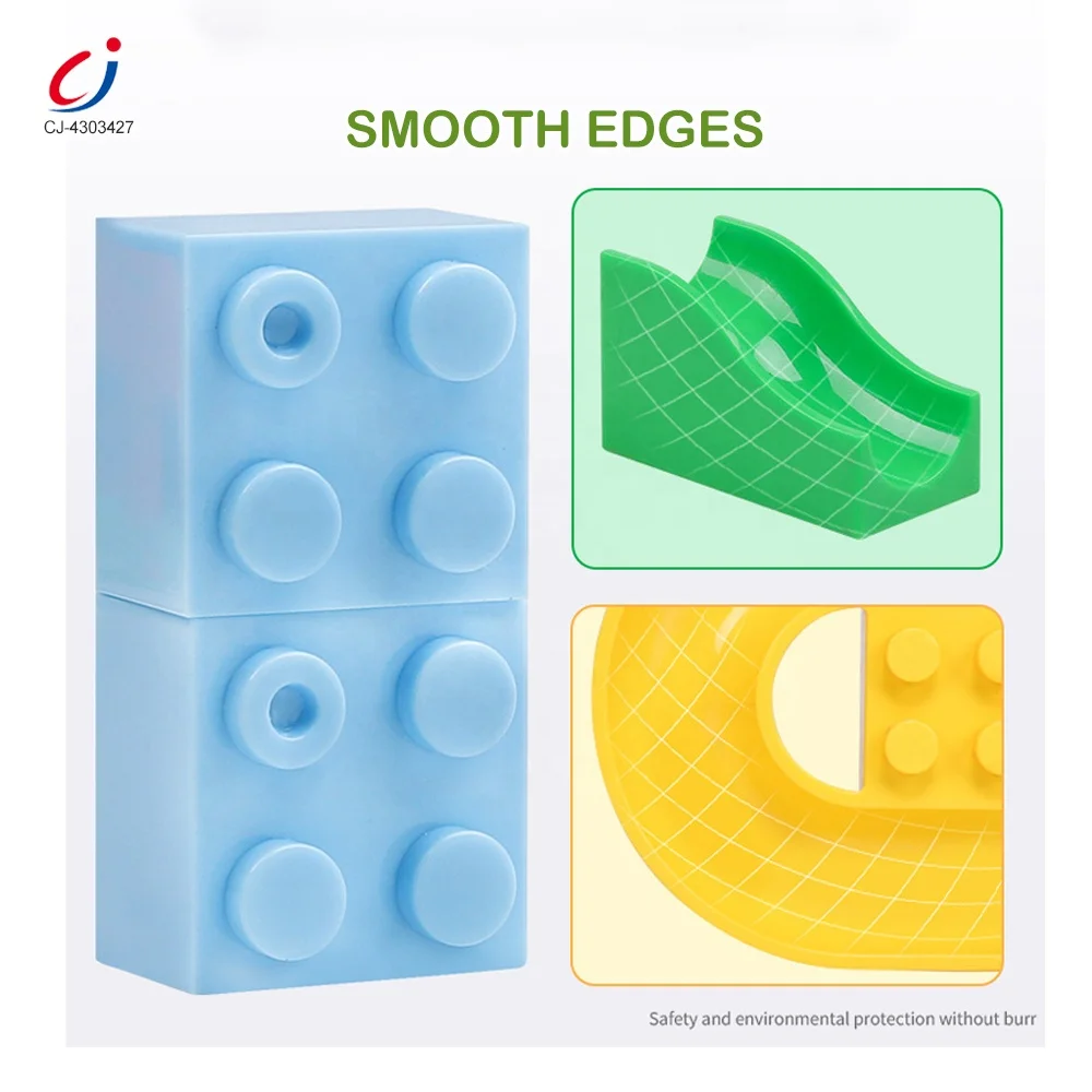 Chengji Building Blocks Toy Race Maze Marble Run Ball Rolling Track Play Set Kids Educational Diy Slideway Marble Run Game Toys