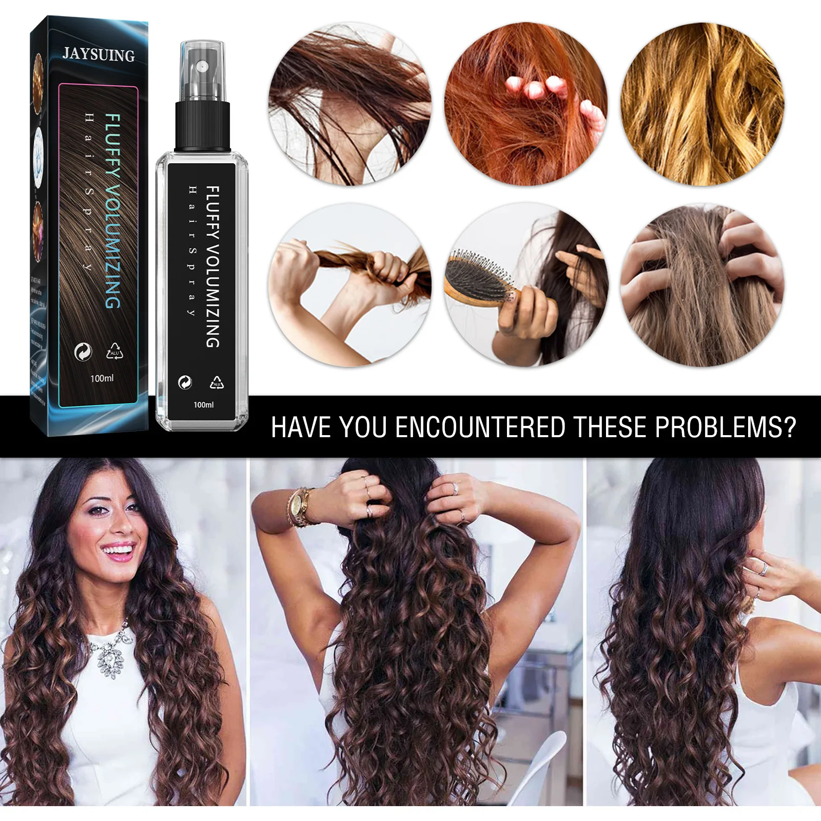 OEM Private Label Fluffy Natural Texturizing Spray Organic Hair Mist Hair Volumizing Spray