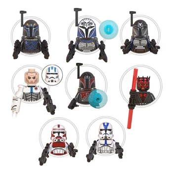 Movie Characters SW Robots Cartoon Mini Action Building Block Action Figure Plastic Toy Death Maul Mini Figure Assembled Toy