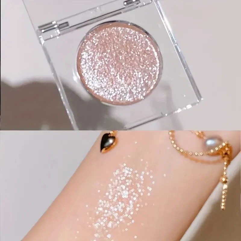 Custom Pearlescent Eyeshadow Palette Oem Cosmetics Manufacturers Waterproof Pearlescent Glitter Eyeshadow Private Label