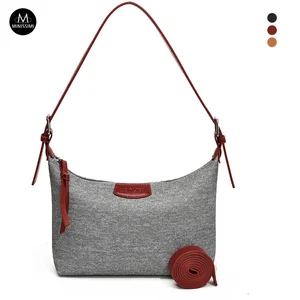 MC MINISSIMI Denim Fabric Sac a Main Outdoor Hobo Bags Crossbody Bag Shoulder Bag for Women