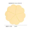Five-petaled flower, 20cm long, pale yellow petal.