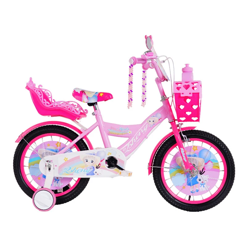 Factory New Model Colorful Child Bicycle 14inch 16inch 18inch Princess Kid Bikes With Training Wheel