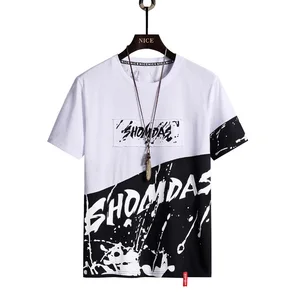 Men's Casual Oversized Cotton Tee Korean-Inspired Street Style Soft 100% Cotton Round Neck Loose Fit Short Sleeve T-Shirt