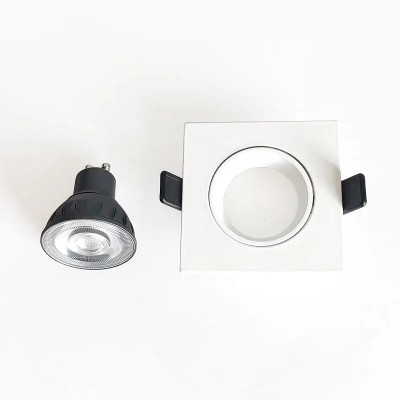 Утопленный потолочный светильник MR16 GU10 светодиодная квадратная лампа