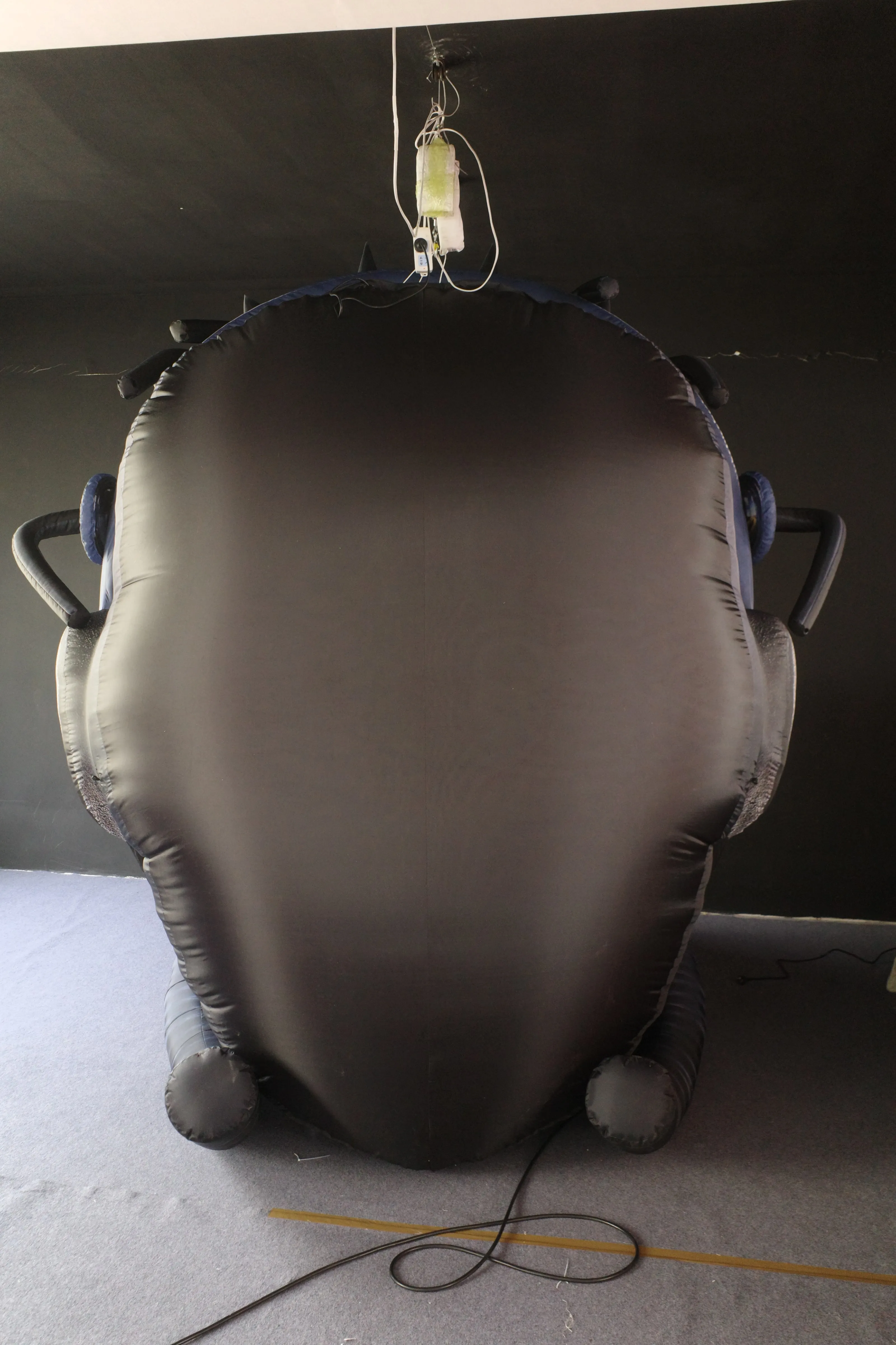 Giant Inflatable Cyberpunk Gas Mask Mascot for Halloween, Durable Hanging Advertising Inflatable