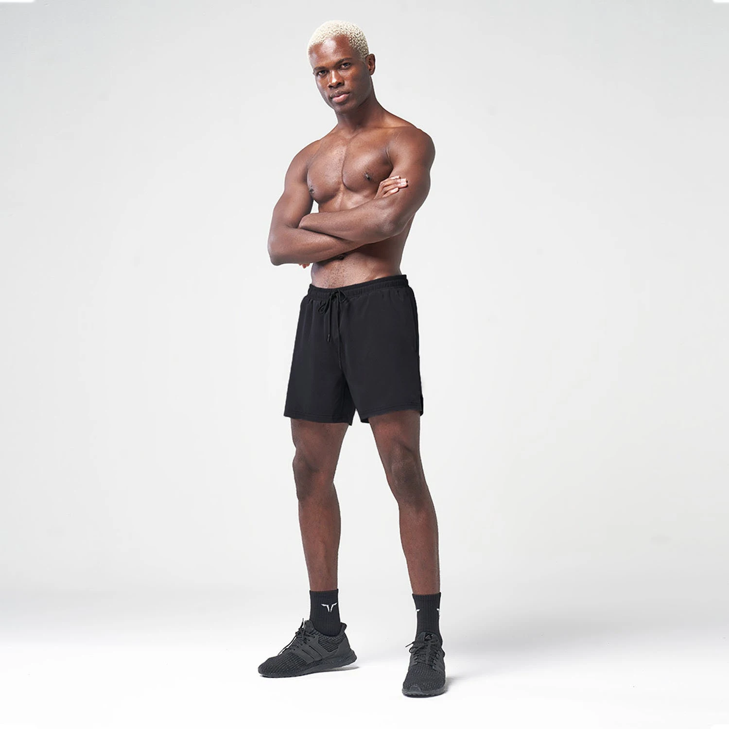 Benutzerdefinierte Athletisch Workout Training Tragen Elastische Bund Shorts 4 Weg Stretch Männer strand shorts Dropshipping899_voghion.com